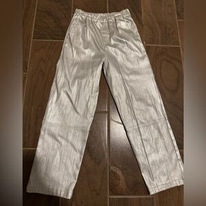 Zara girls silver pants size 11-12